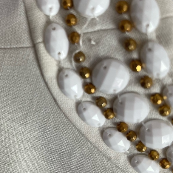Lilly Pulitzer Women’s Bennett Shift Bead Jewel Dress Cameo White 2 - Picture 8 of 12